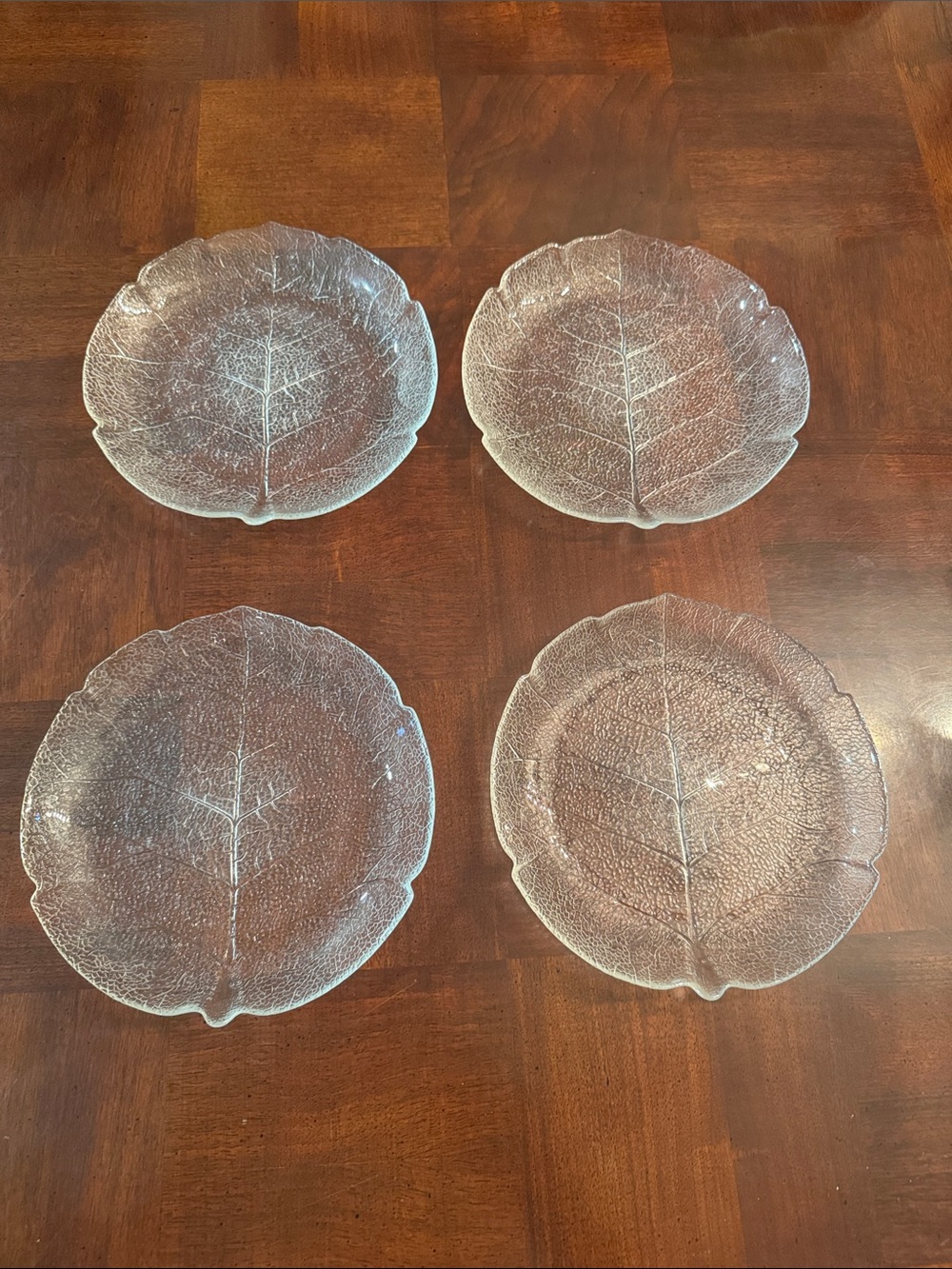 7.5" Aspen Leaf Arcoroc Made in France Salad Plates Dessert Side